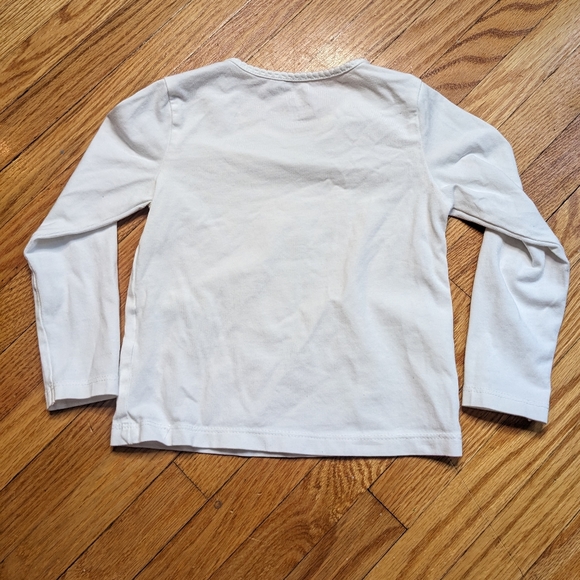 H&M Lot Girls 12 mo.+Pants Shirt Cardigan Pink white long sleeve set - Picture 4 of 12